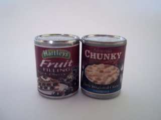   Miniatures Kitchen Food Supply Home Art Deco Canned Food  