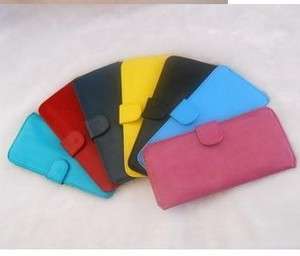   colorful multi color checkbook purse wallet soft light cards holder