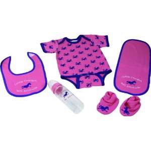   Booties, and Bottle Combo Pack, Cute Western Girl Design Sports