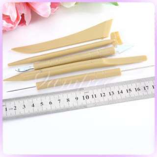 5pcs Wax Pottery Clay carving Sculpture Modeling Tool  
