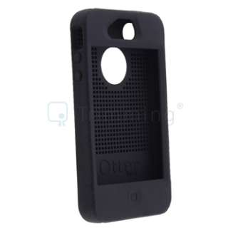 Black OtterBox Impact Silicone Case Cover+Car Mount+Charger For iPhone 