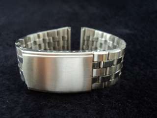Genuine Brushed Stainless Steel Watch Strap Band 24mm  