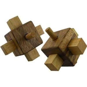  Lock   Wooden Puzzle Brain Teaser Toys & Games