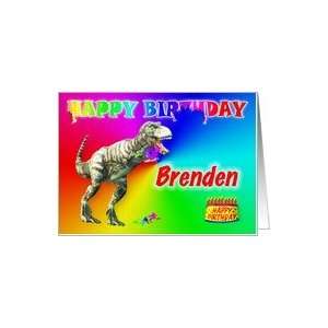  Brenden, T rex Birthday Card Eater Card Health & Personal 