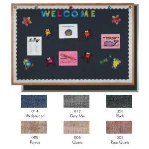   Products OF4896005 Designer Fabric Bulletin Board Oak Frame   Quartz
