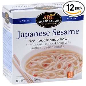   Japanese Sesame Rice Noodle Soup Bowl, 2.1 Ounce Boxes (Pack of 12