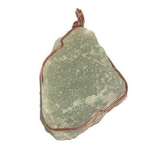  Calcite Pendant 10 Crystal Green Chunk Stone Raw Brown 