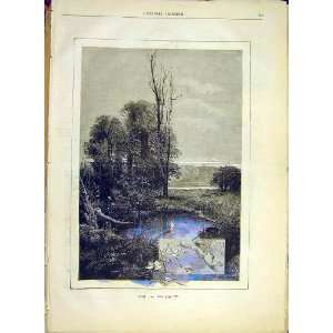  May Sketch Calendar Montbard French Print 1881 Month