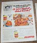 1956 Fluffo EDLIN Louisvill​e KY fried chicken recipe AD
