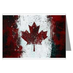    Greeting Card Canadian Canada Flag Painting HD 
