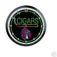 Cigar Store Indian Neon Color Cigars Wall Clock #176  