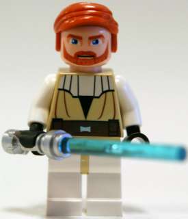 LEGO 7931 Star Wars Clone Wars Obi Wan Kenobi Minifig Minifigure w 