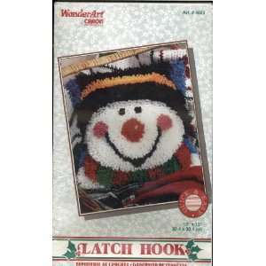  WonderArt by Caron   Latch Hook Kit   4663 Snowy Snowman 