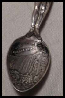   ROCK NIAGARA FALLS CAN sterling silver souvenir spoon collector 1800s