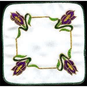  A Pair of Coasters in a Mackintosh Iris Nouveau Design 