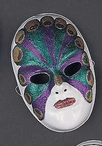 Mardi Gras Masquerade Fancy Venetian Peacock Face Mask Costume  