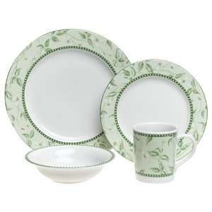  Royal Worcester Caf? Fleur Green 4 Piece Place Setting 