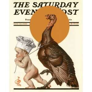  Baby Chef and Turkey, 1922 Arts, Crafts & Sewing
