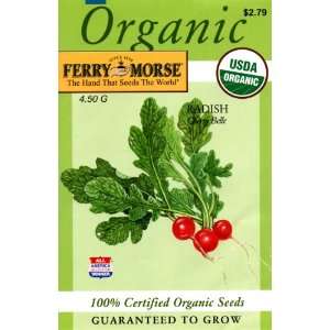  Ferry Morse 3110 Organic Radish Seeds, Cherry Belle (4.5 
