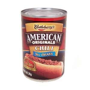 Castleberry Chili No Beans 15 oz 12 Grocery & Gourmet Food