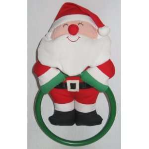   Avon Decorative Stuffed Santa Christmas Towel Holder 