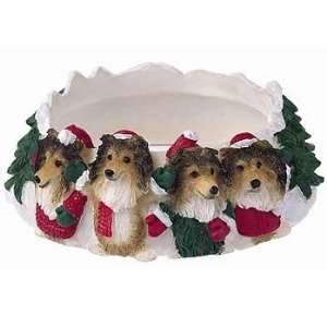  Christmas Sheltie Candle Ring