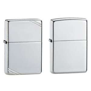  Zippo Lighter Set   High Polish Finish Sterling Silver and 