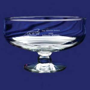    Jason   Footed crystal clear glass bowl, 9 1/2.