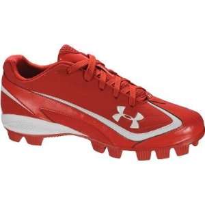   Molded Red Cleats   Size 9   Molded Baseball Cleats