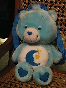 Care Bear plush napsack backpack Bedtime Bear (#3454)  