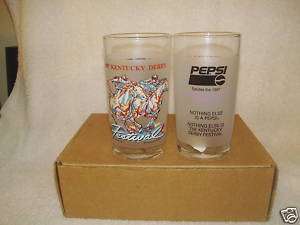 1997 KENTUCKY DERBY FESTIVAL PEPSI GLASS  