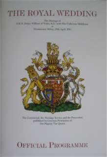 on the front cover and Catherine Middletons new Coat of Arms on the 