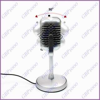   Vintage Internet Chating Microphone Desktop Stand For PC Laptop  
