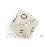 DICE Metal DWARVEN STEEL 16mm % d10 Dice Percentile  