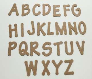   Chipboard Lollipop Alphabet Die Cuts Set 57pc self adhesive available