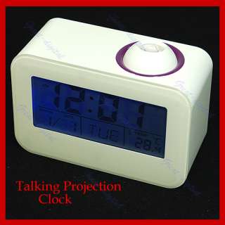 Talking Projection Alarm Digital LED Projector Clock BR  