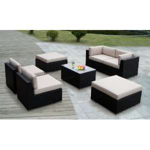  Genuine Ohana Outdoor Patio Wicker Furniture 7pc All 
