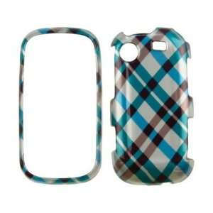   Phone Case Cover Blue Plaid For Samsung Messager Touch Cell Phones