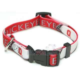 Ohio State Buckeyes NCAA Dog Collar   L  