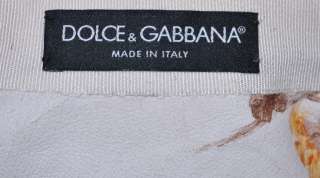 DOLCE & GABBANA $20K HAND PAINTED SHEARLING LEATHER FUR COAT JACKET,IT 