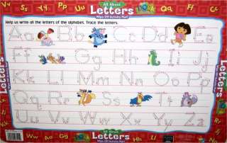 Dora the Explorer Letters Wipe Off Mat  