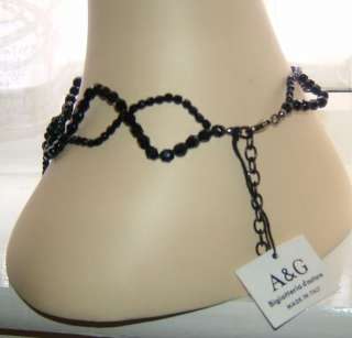 Black Beaded Chain/Necklace CYBER/GOTHIC/PUNK/EMO  