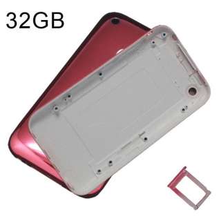 Housing Cover F iPhone 3GS 32GB +Tools+SIM Tray Pu red  