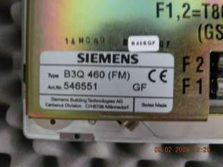 Siemens Cerberus control CT11 standard B3Q 460 (FM)  