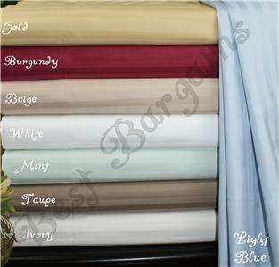 Egyptian Cotton 300tc King Sheet Set Stripe Taupe  