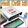 Pink 278 Electric Nail Manicure Pedicure Drill File Tool Kit 12v 