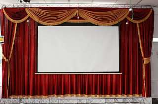 theater kit with motorized curtains electric screen and remote control