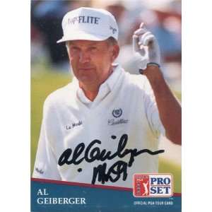 Al Geiberger Autographed/Signed 1991 Pro Set Card Sports 