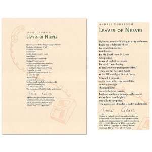  Leaves of Nerves. Andrei. Codrescu Books