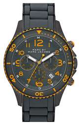   MARC JACOBS Large Rock Chronograph Silicone Bracelet Watch $300.00